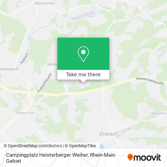 Campingplatz Heisterberger Weiher map