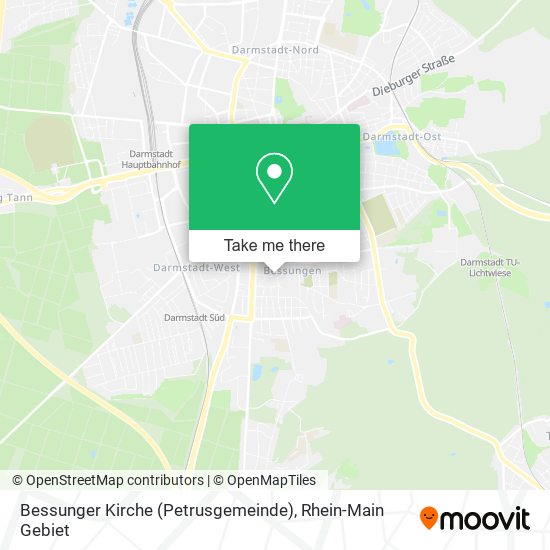 Bessunger Kirche (Petrusgemeinde) map