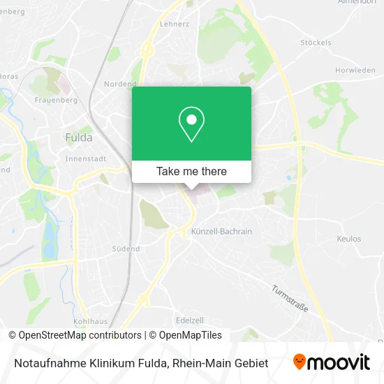Карта Notaufnahme Klinikum Fulda