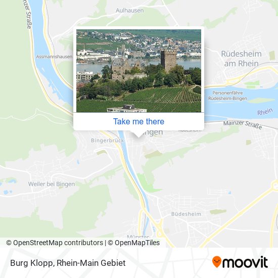 Burg Klopp map