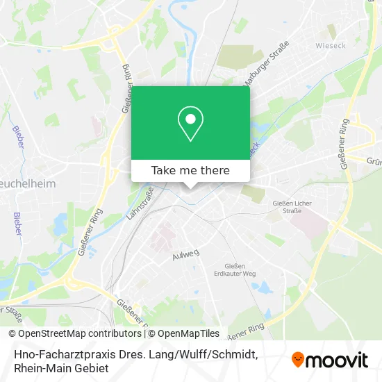 Карта Hno-Facharztpraxis Dres. Lang / Wulff / Schmidt