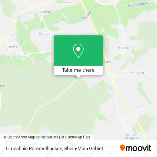 Карта Limeshain Rommelhausen