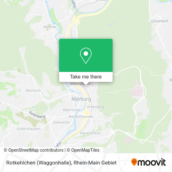 Карта Rotkehlchen (Waggonhalle)