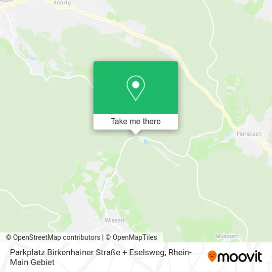 Карта Parkplatz Birkenhainer Straße + Eselsweg