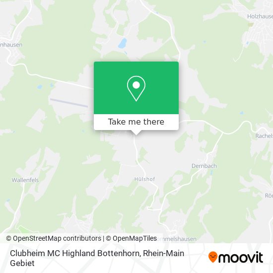 Clubheim MC Highland Bottenhorn map