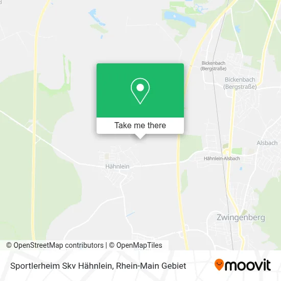 Sportlerheim Skv Hähnlein map