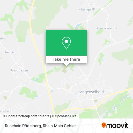 Карта Ruhehain Rödelberg