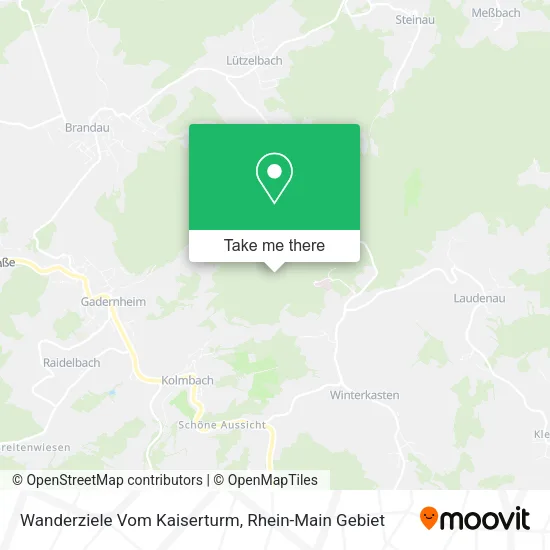 Карта Wanderziele Vom Kaiserturm