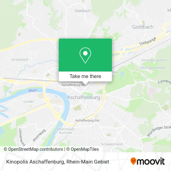 Карта Kinopolis Aschaffenburg