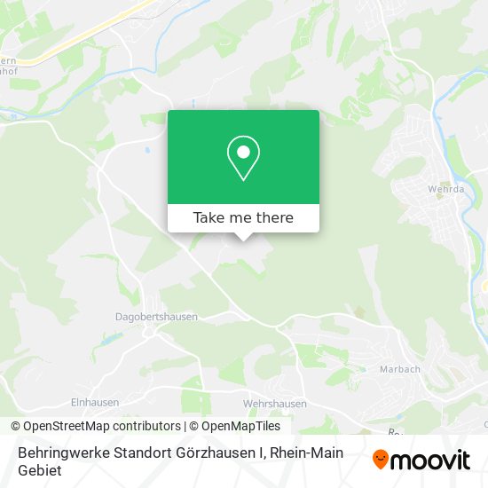 Карта Behringwerke Standort Görzhausen I