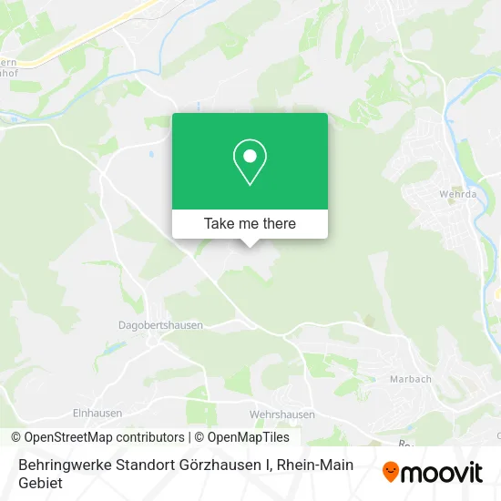 Карта Behringwerke Standort Görzhausen I