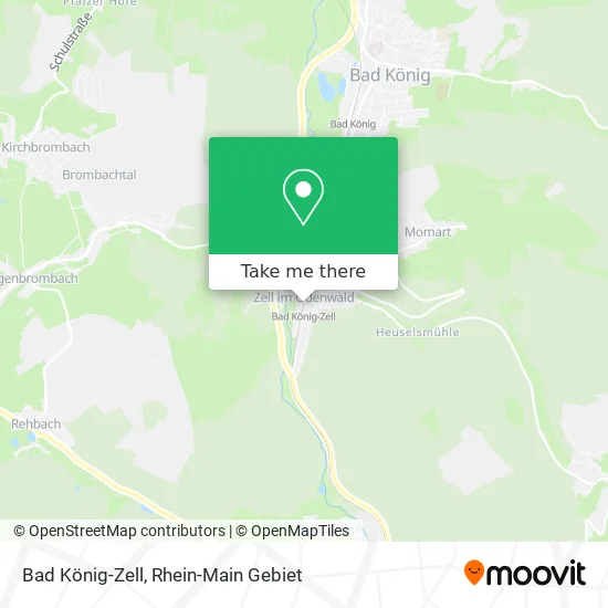 Карта Bad König-Zell