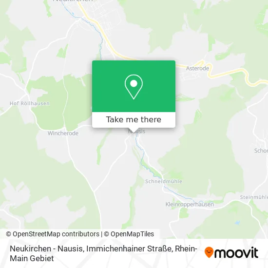 Карта Neukirchen - Nausis, Immichenhainer Straße