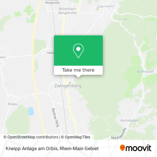 Карта Kneipp Anlage am Orbis