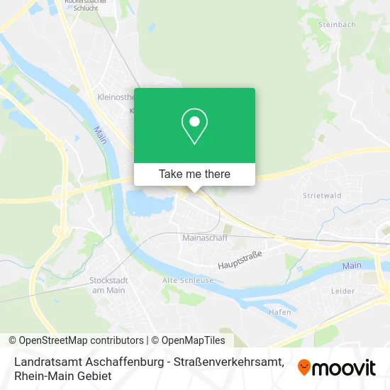 Карта Landratsamt Aschaffenburg - Straßenverkehrsamt