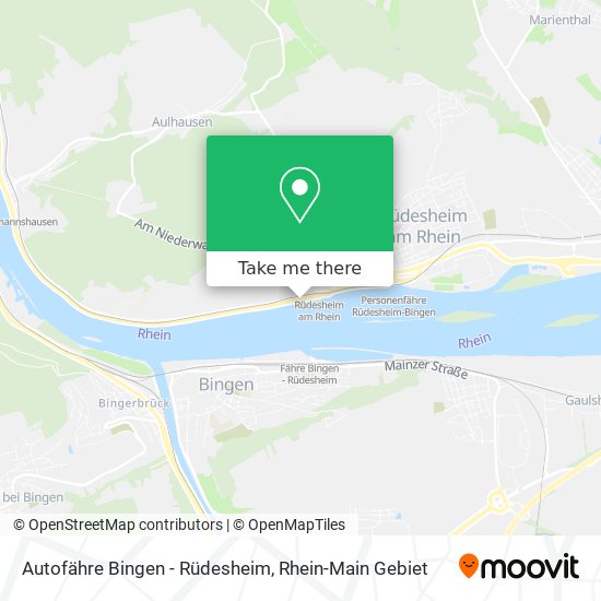 Autofähre Bingen - Rüdesheim map