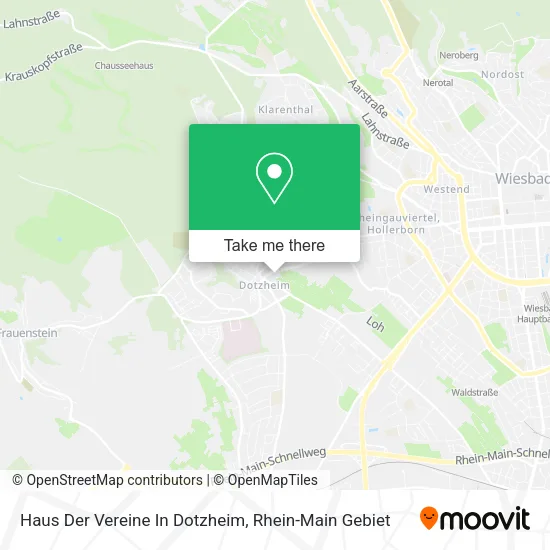 Карта Haus Der Vereine In Dotzheim