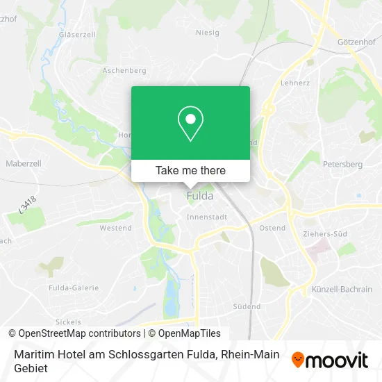 Карта Maritim Hotel am Schlossgarten Fulda