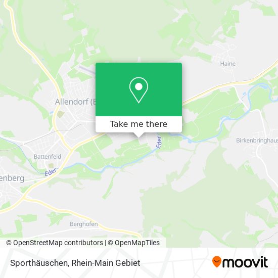 Sporthäuschen map