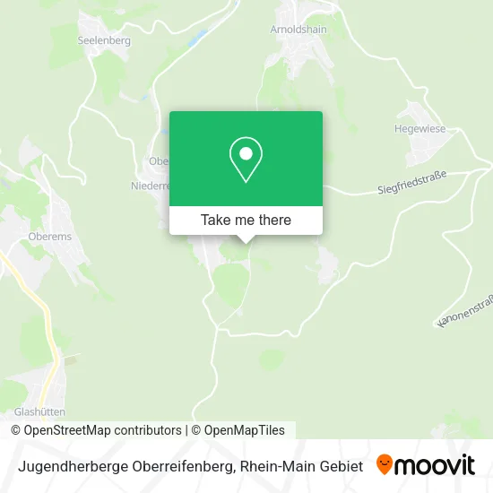 Jugendherberge Oberreifenberg map