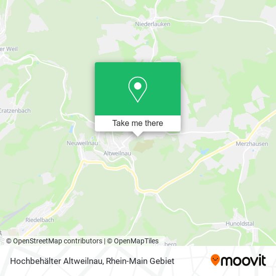 Hochbehälter Altweilnau map