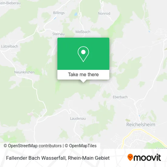 Карта Fallender Bach Wasserfall