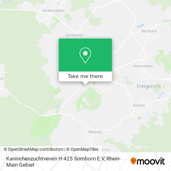 Kaninchenzuchtverein H 425 Somborn E.V map
