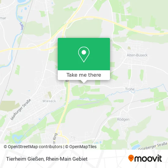 Карта Tierheim Gießen