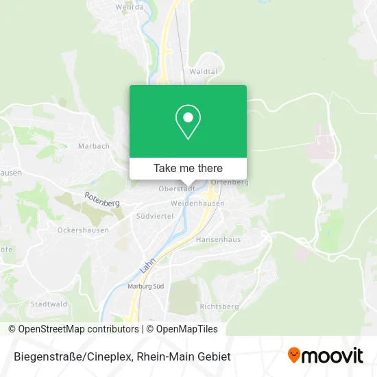 Biegenstraße/Cineplex map