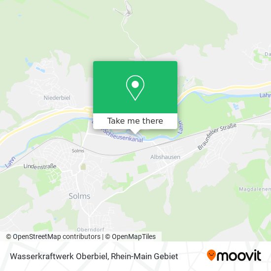 Wasserkraftwerk Oberbiel map