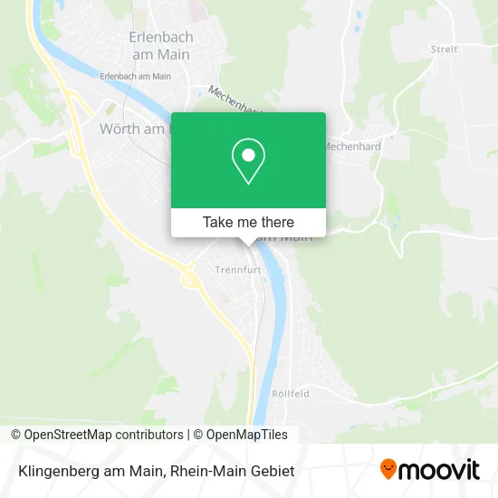 Карта Klingenberg am Main