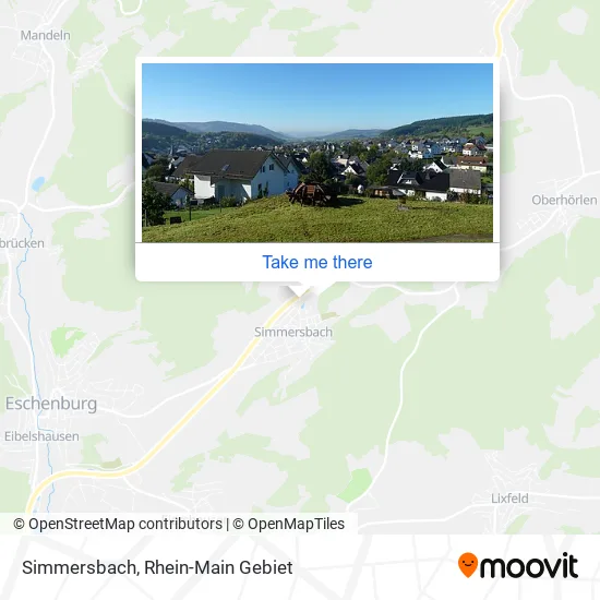 Карта Simmersbach