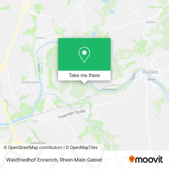 Waldfriedhof Ennerich map