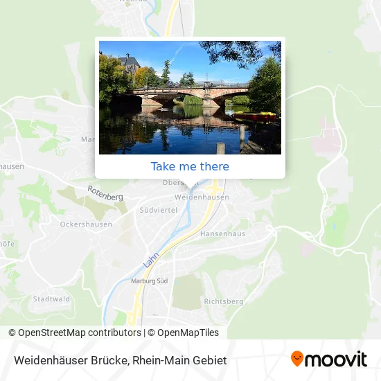 Карта Weidenhäuser Brücke