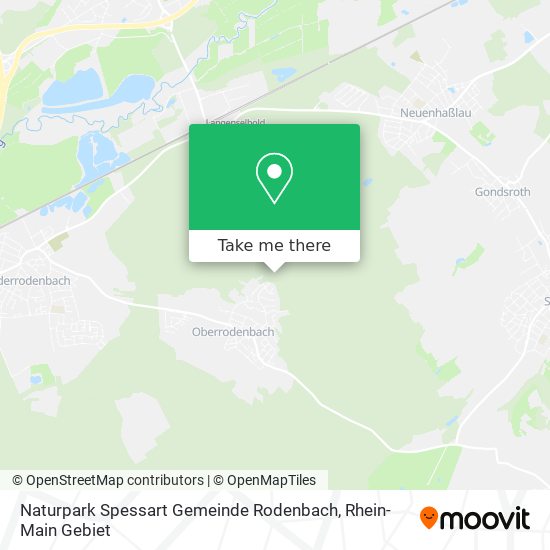 Naturpark Spessart Gemeinde Rodenbach map