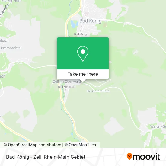 Карта Bad König - Zell