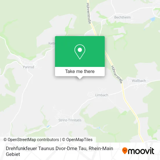 Карта Drehfunkfeuer Taunus Dvor-Dme Tau