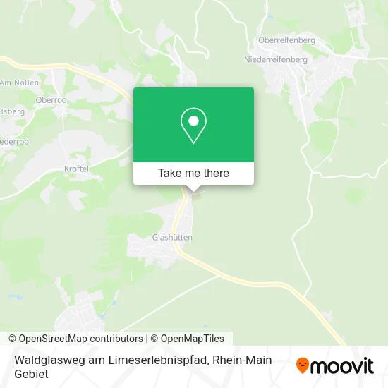Карта Waldglasweg am Limeserlebnispfad
