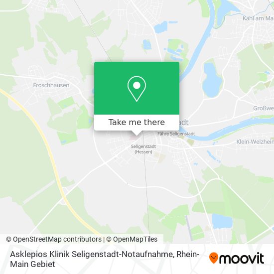 Asklepios Klinik Seligenstadt-Notaufnahme map