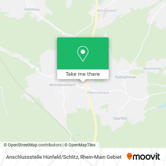 Anschlussstelle Hünfeld / Schlitz map