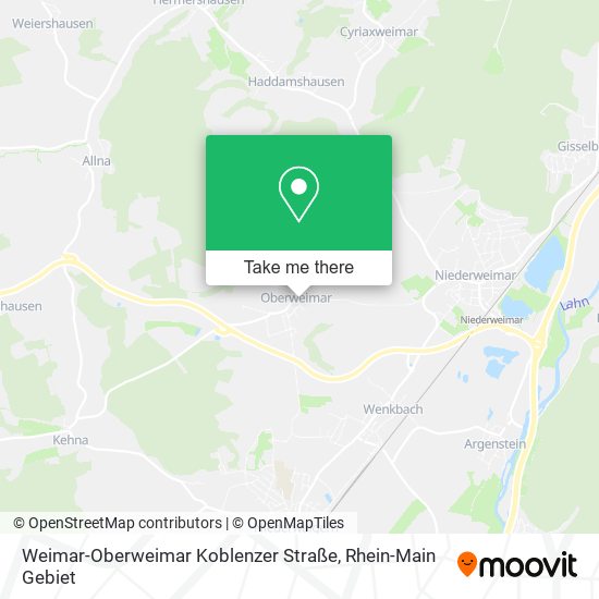 Weimar-Oberweimar Koblenzer Straße map