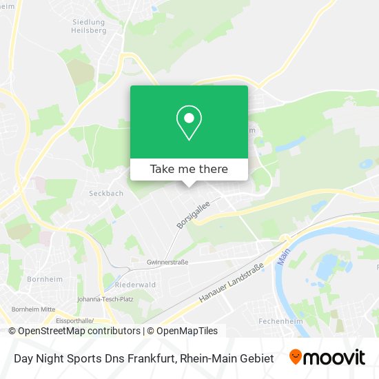 Day Night Sports Dns Frankfurt map