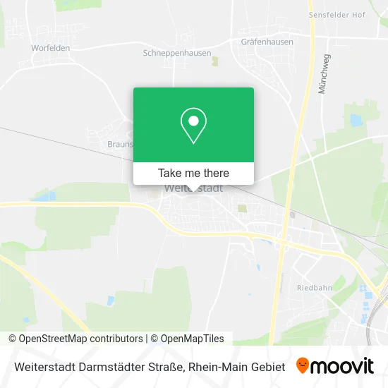 Карта Weiterstadt Darmstädter Straße