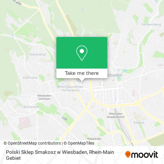 Polski Sklep Smakosz w Wiesbaden map