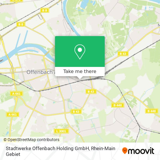 Карта Stadtwerke Offenbach Holding GmbH