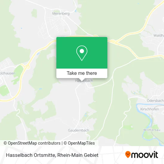 Карта Hasselbach Ortsmitte