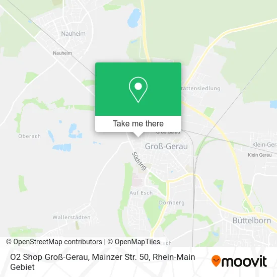 Карта O2 Shop Groß-Gerau, Mainzer Str. 50
