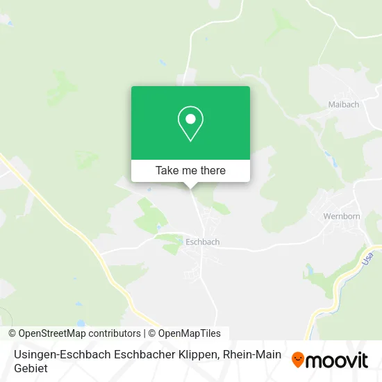 Карта Usingen-Eschbach Eschbacher Klippen
