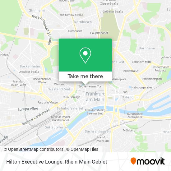 Hilton Executive Lounge map