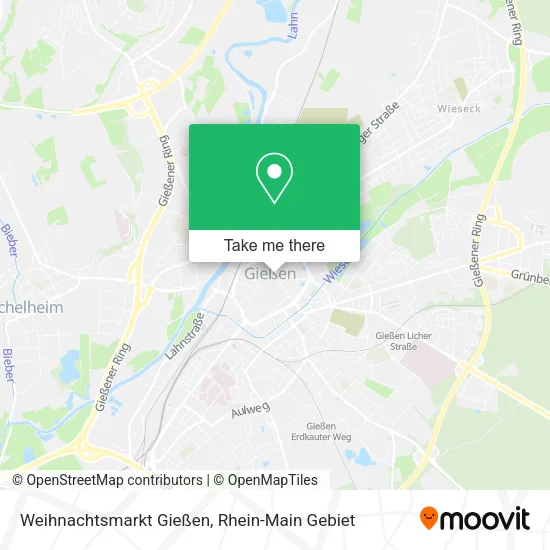 Карта Weihnachtsmarkt Gießen